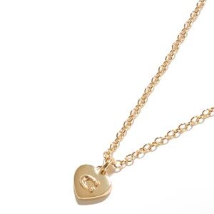 Authentic Coach Heart Shaped Gold Pendant Necklace New with tags $95 Retail.